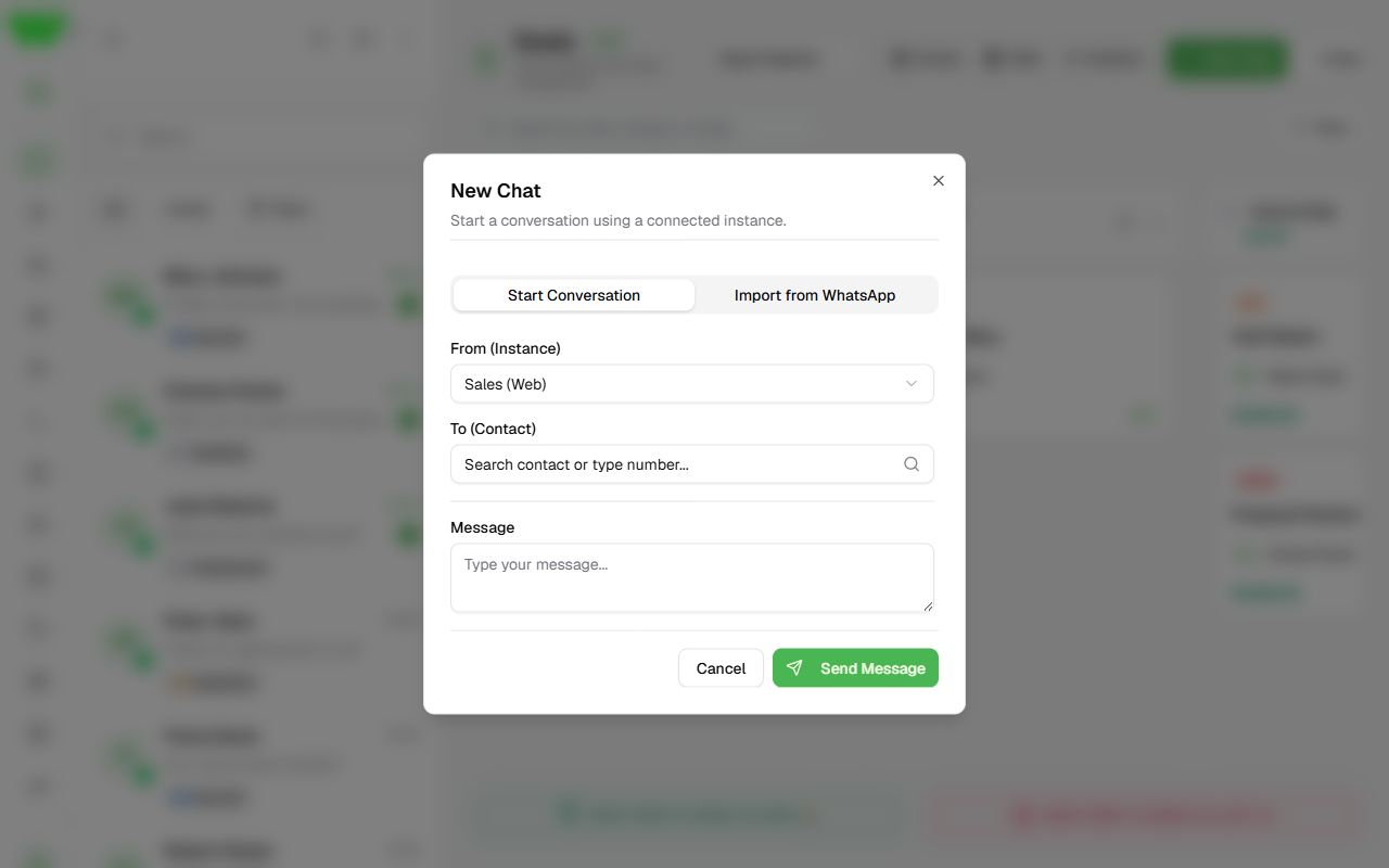 New chat window